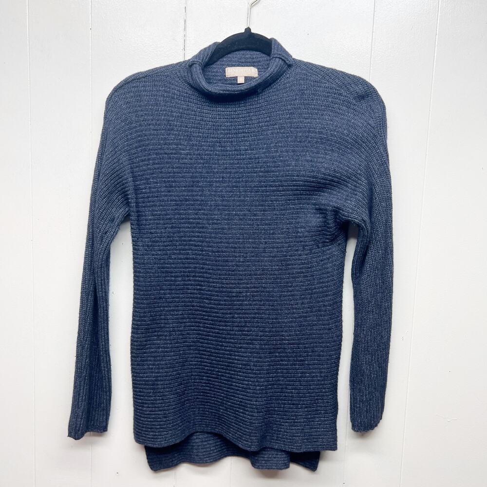 Benedetta B. Made in Italy Merino Wool Cashmere Blend Women's Blue Sweater Small